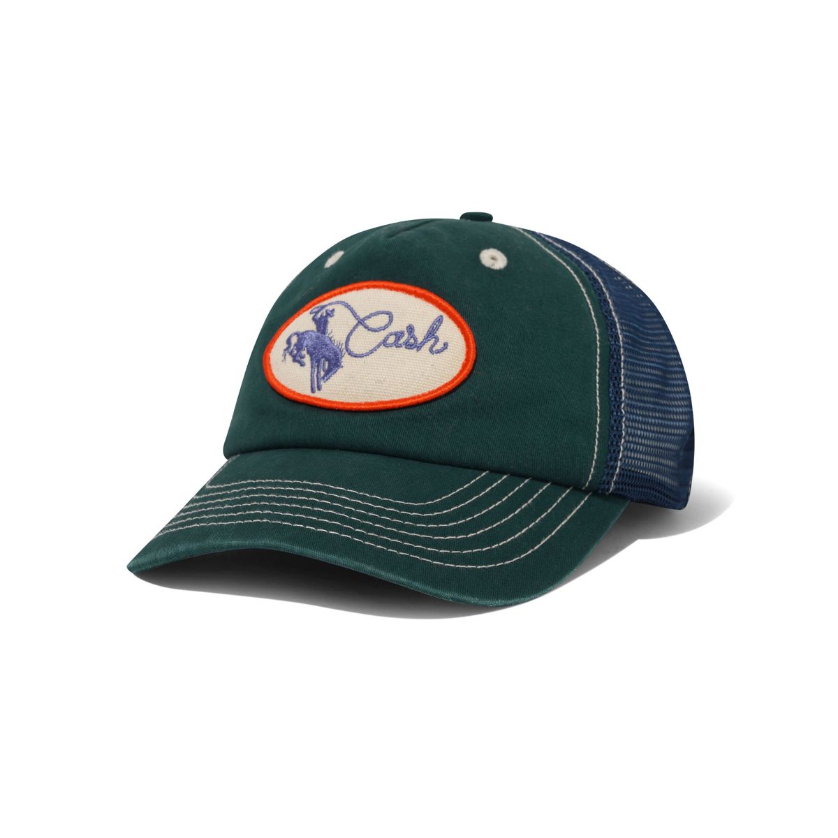 Casquette de routier Rodéo - Vert/Marine