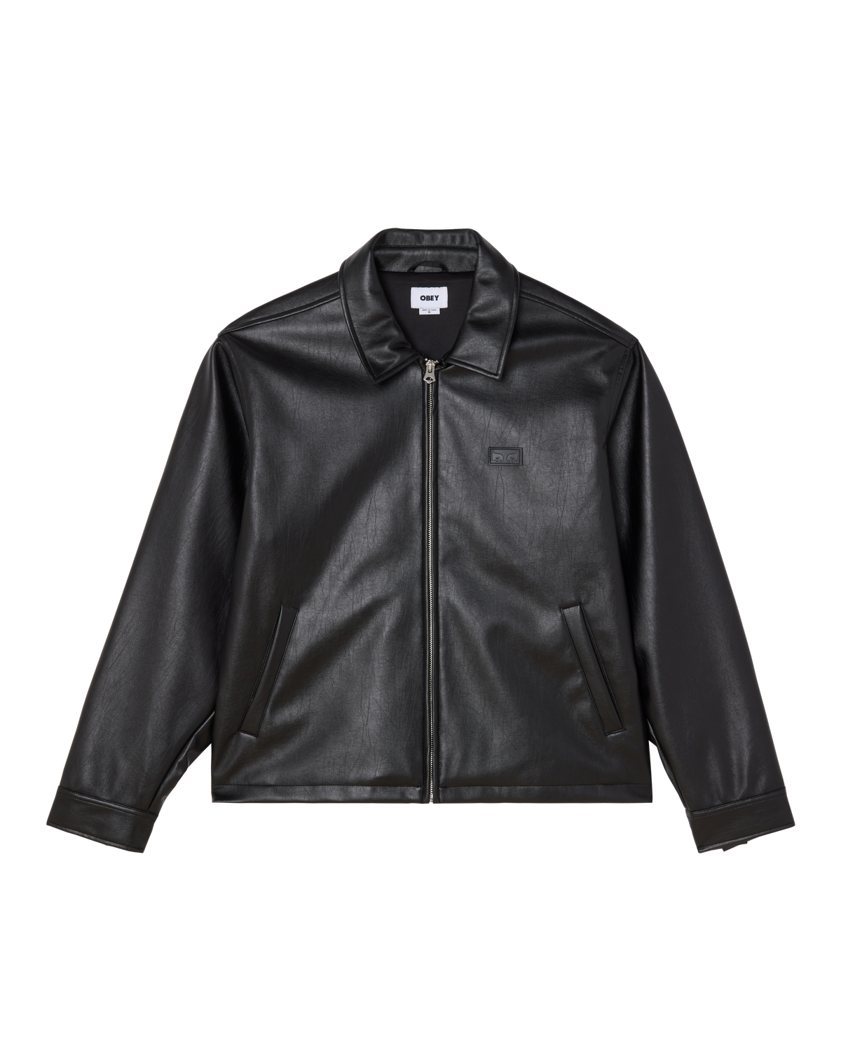 Blouson en cuir Workman - PU noir