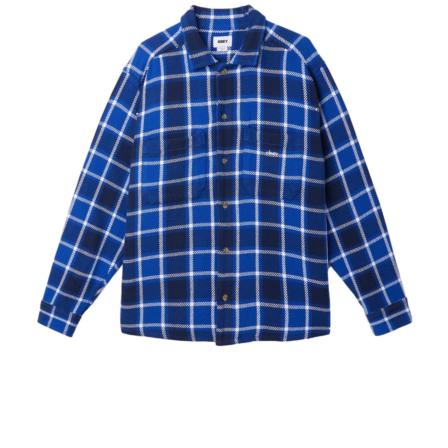 Chemise à carreaux tissée Bigwig - Bleu surf