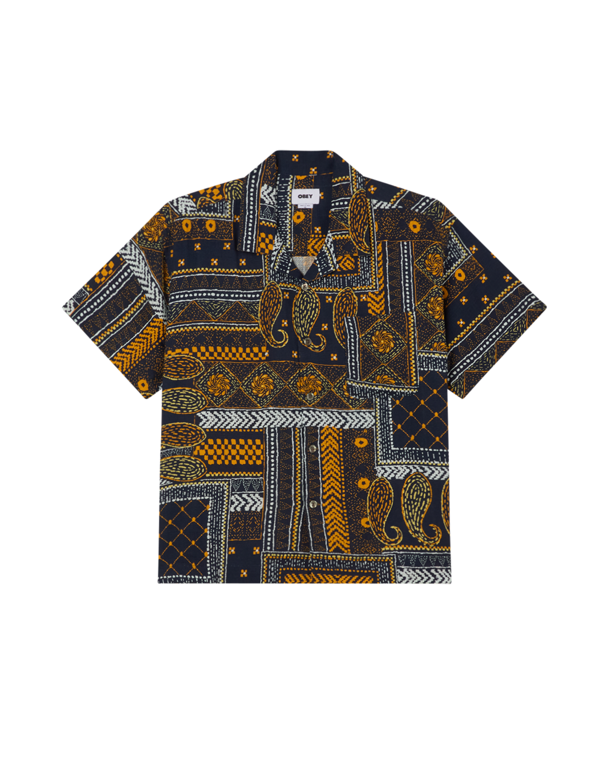 Archie Woven Shirt - Navy Multi