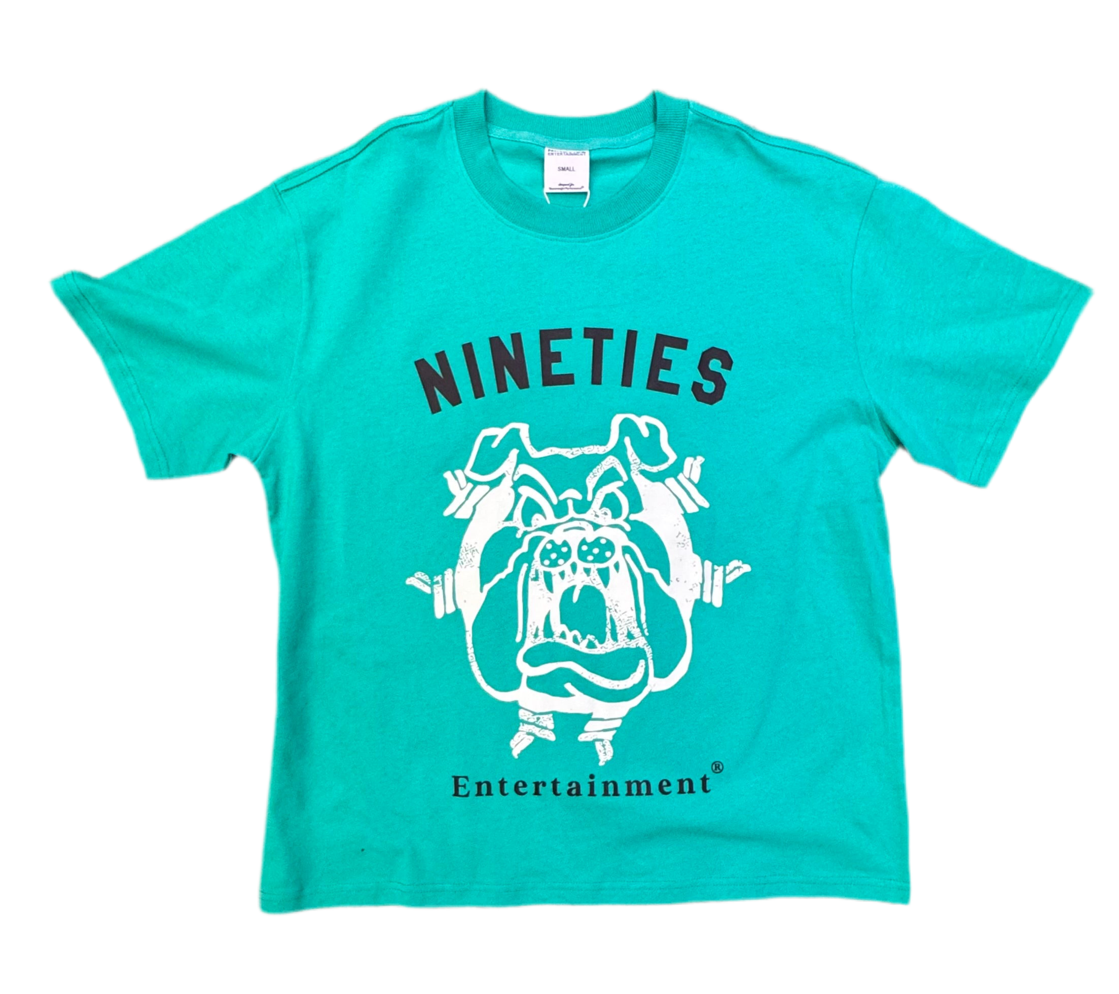 Bulldog T-Shirt - Teal/Baby Blue