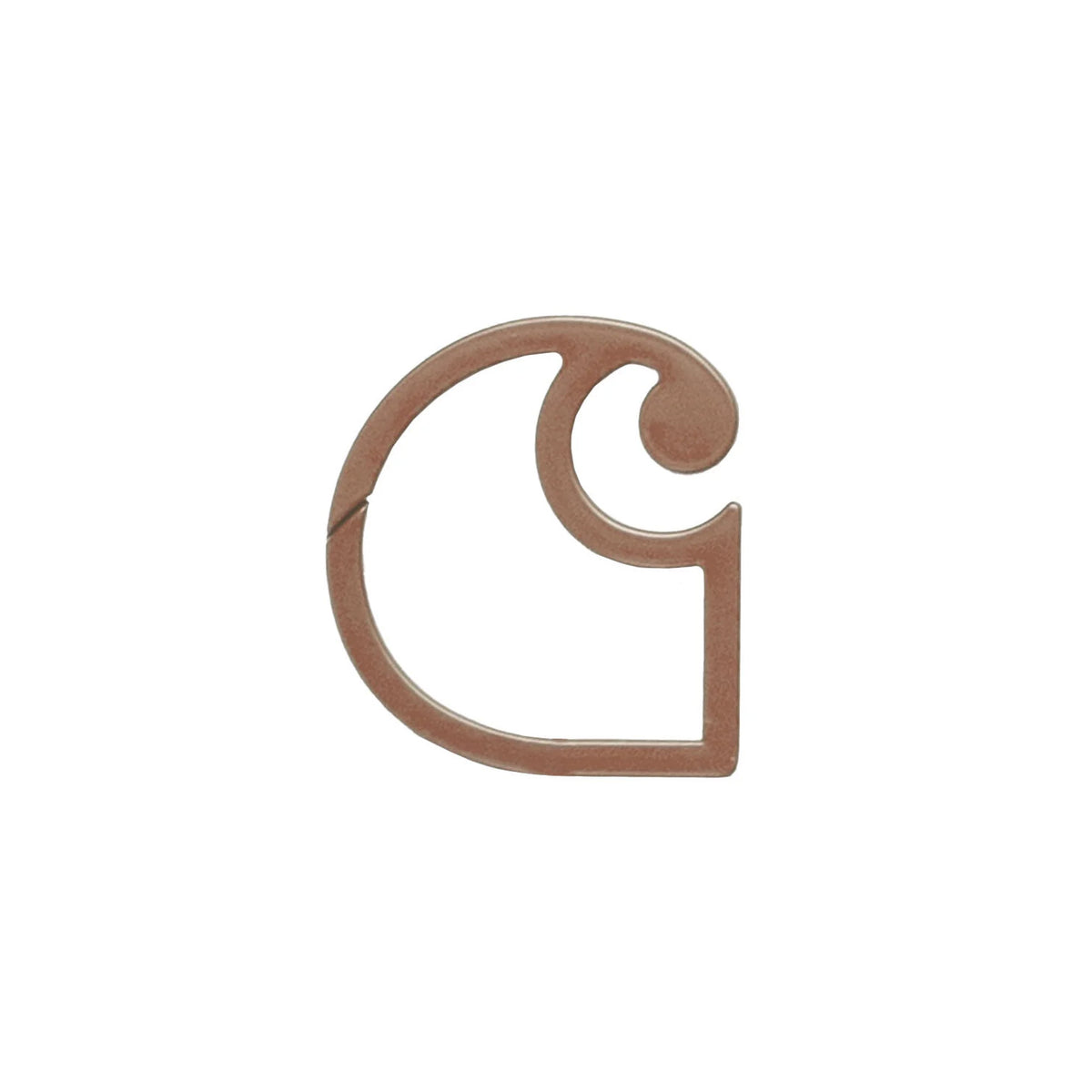 Brown logo on a white background