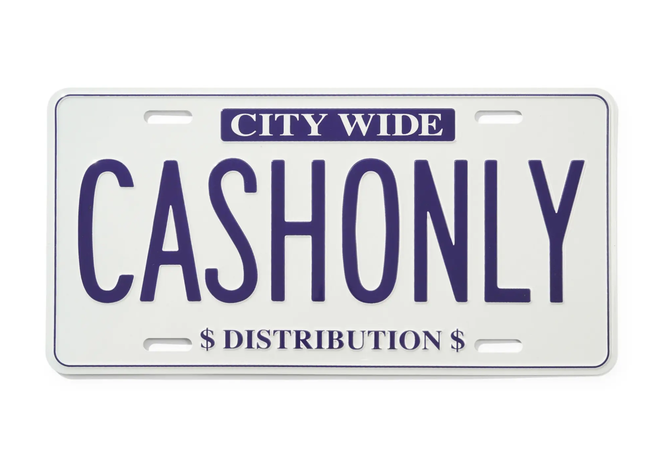 city wide distribution with Cash only 