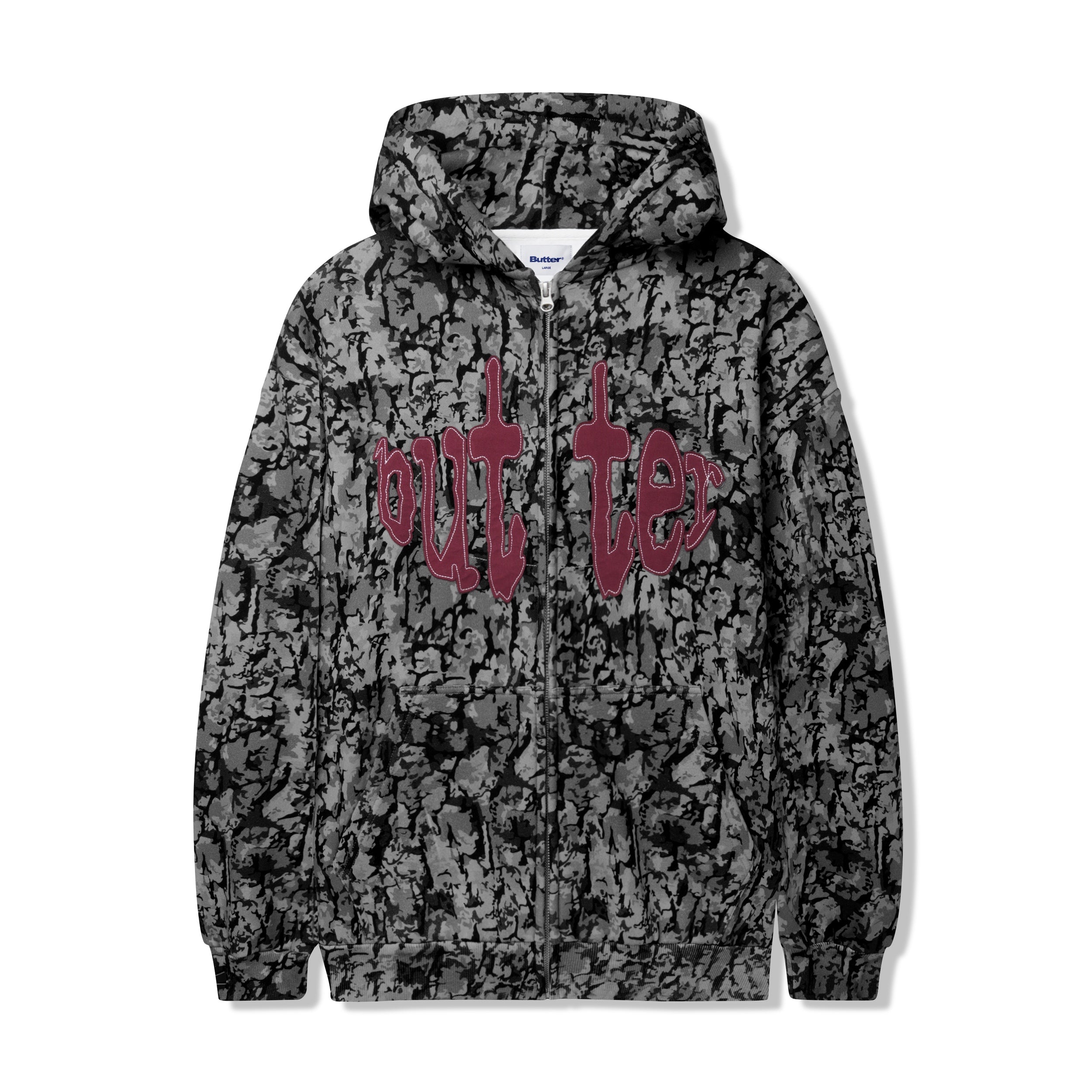 Sweat à capuche zippé Frenzy - Camouflage gris