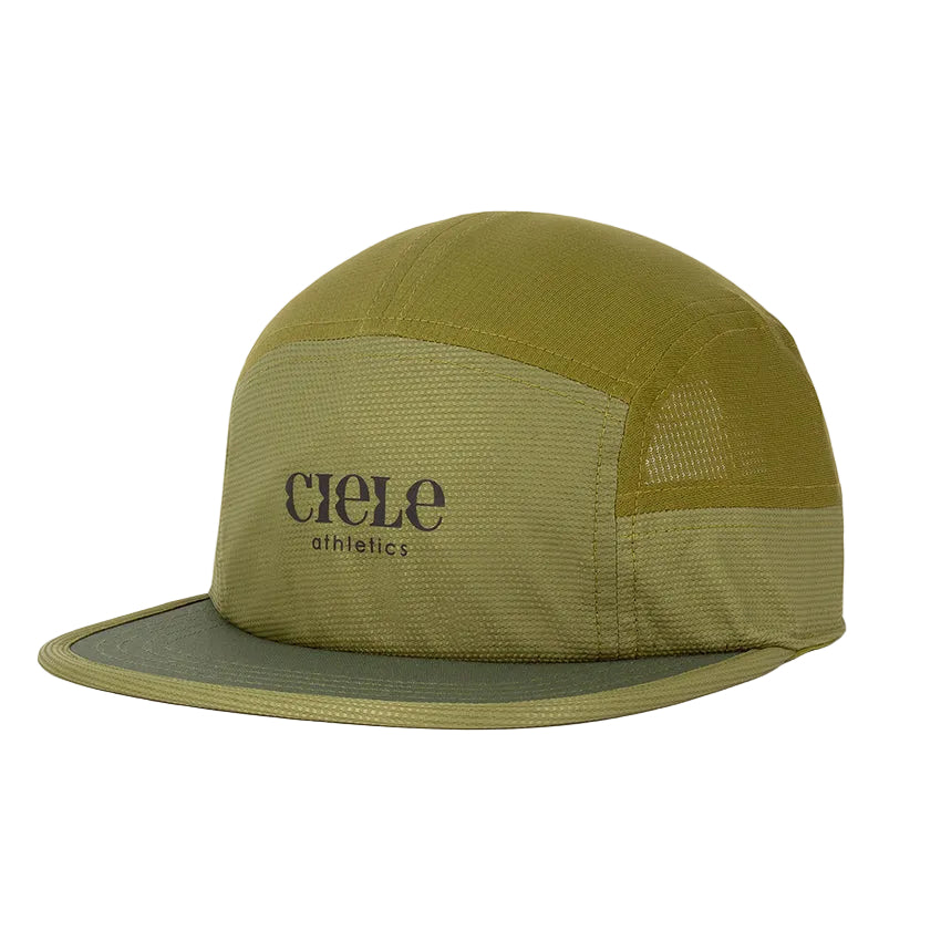 Green cap with mesh design and 'Ciele Athletics' branding on a white background