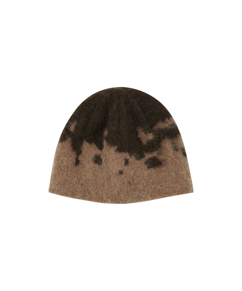 Mohair Splatter Beanie - Taupe Splatter