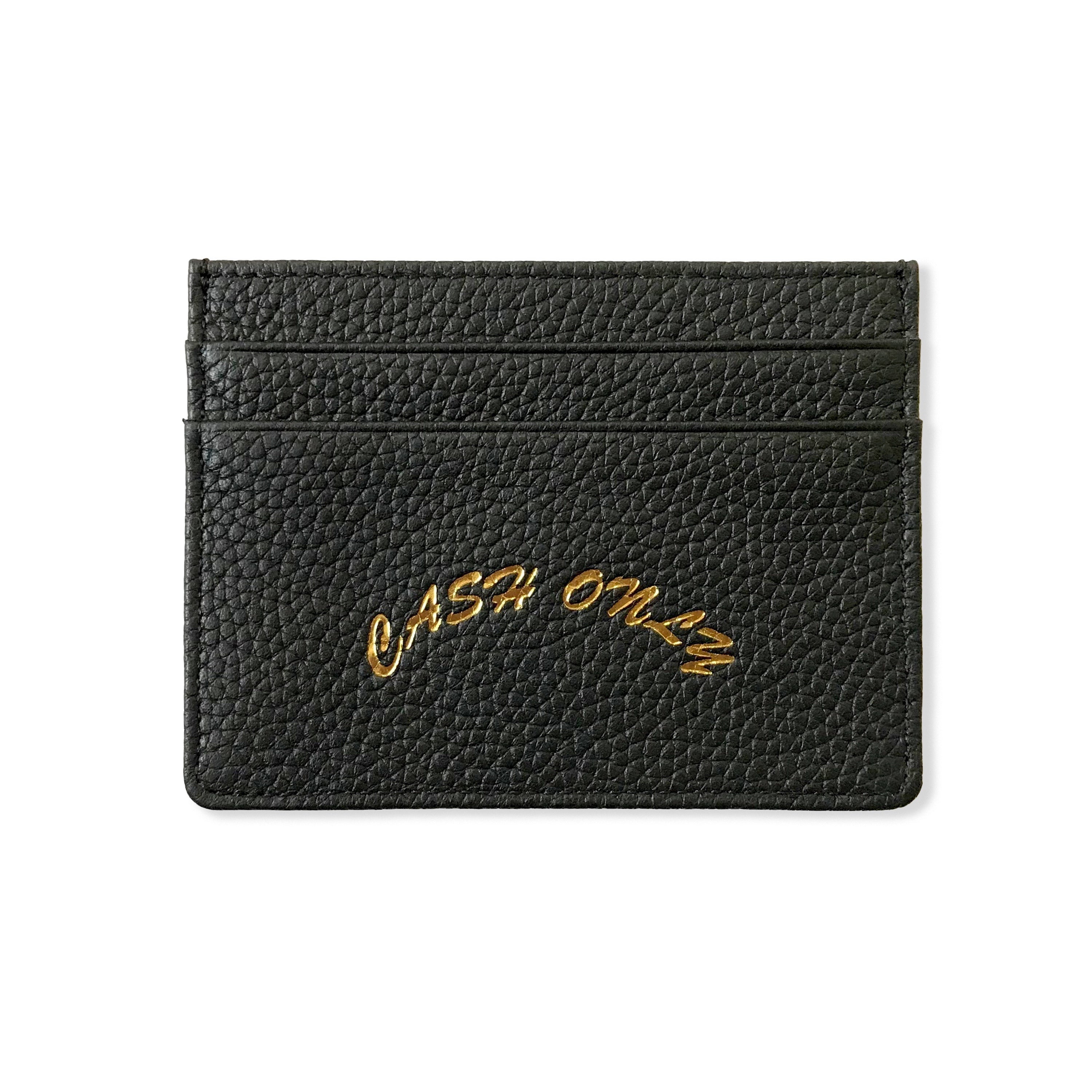 Porte-cartes en cuir - Noir