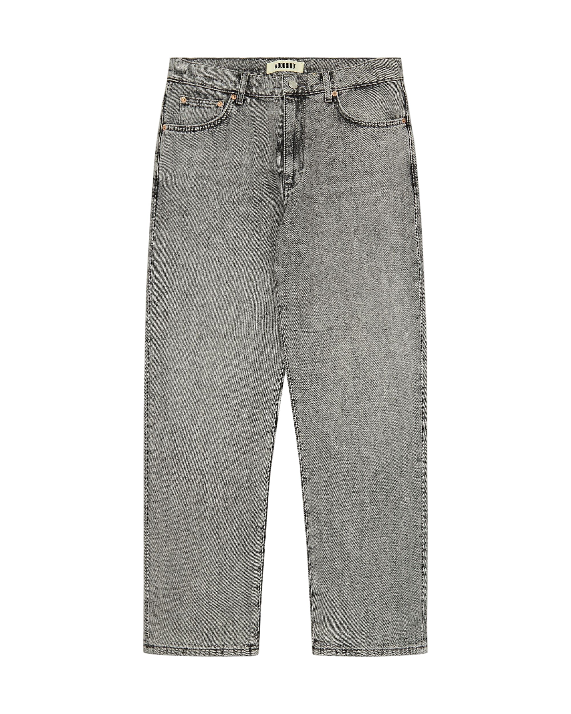 Gray jeans on a light gray background