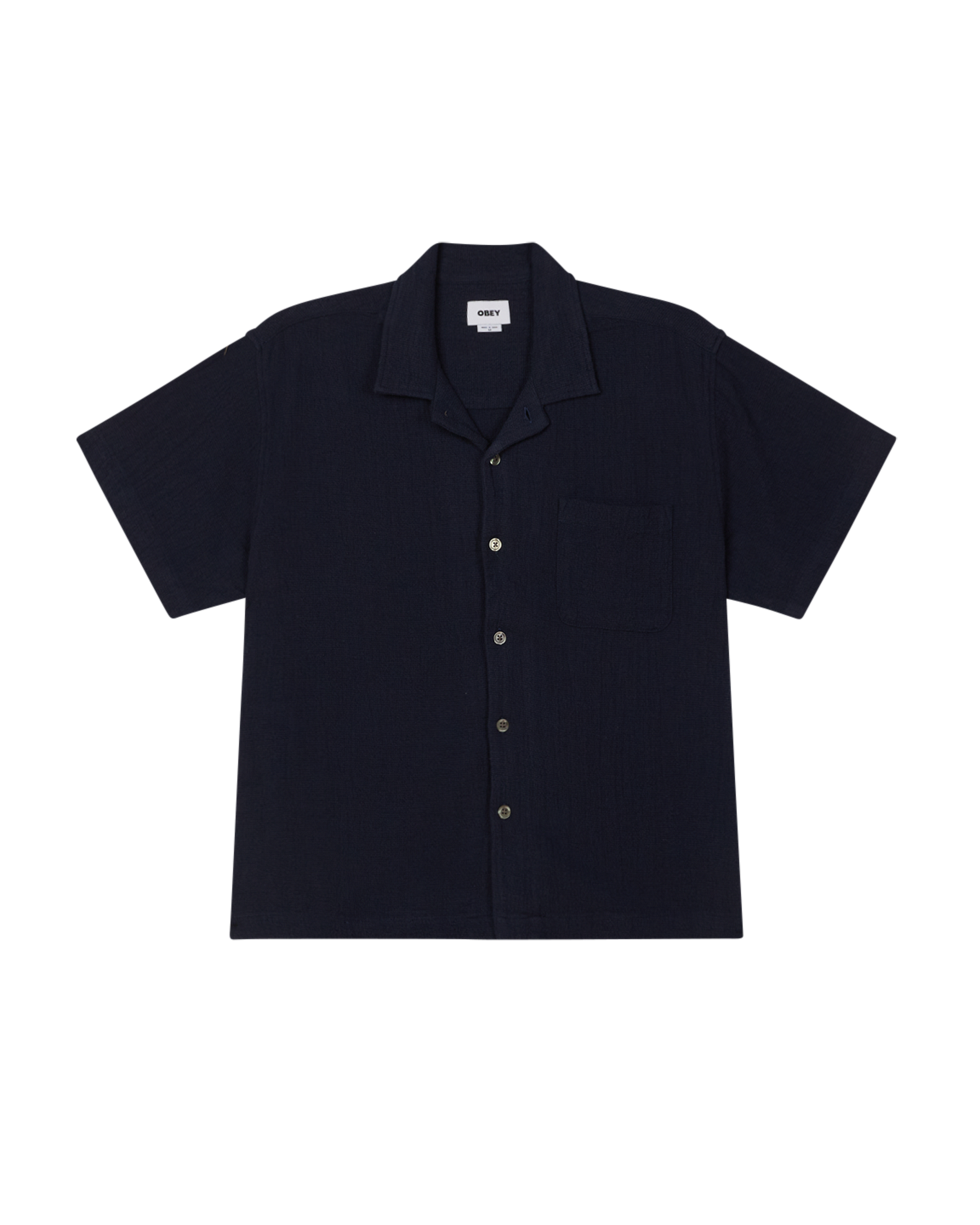 Curtis S/S Woven Shirt - Navy