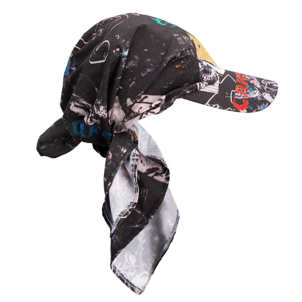 Rag Bandana Hat - Black