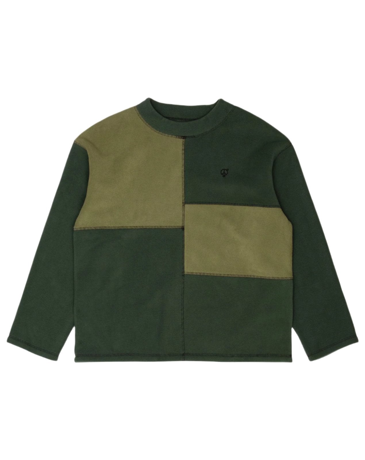 Col montant en polaire Box Fleece - Olive/Forêt