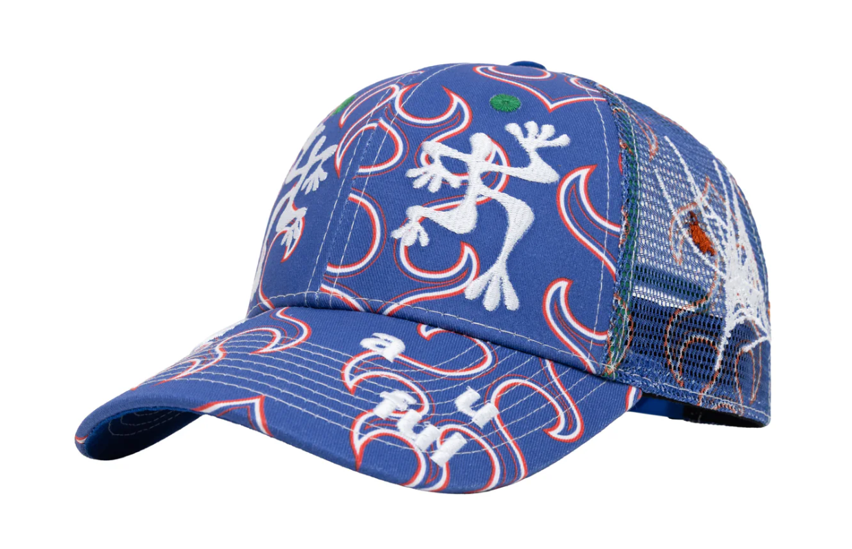 Chapeau Biyu - Flamme Blanche/Bleu