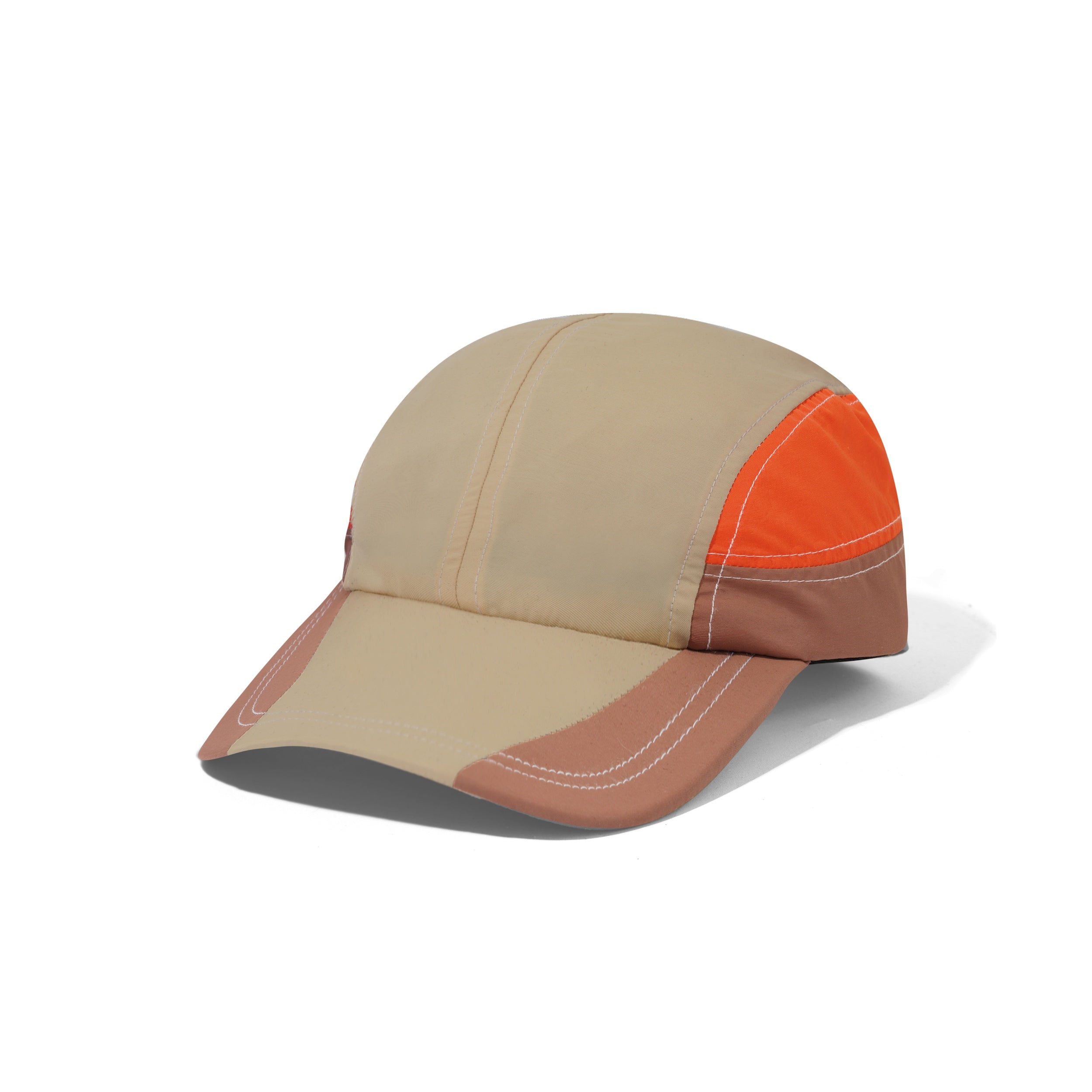 Stream 4 Panel Cap - Khaki/Citrus