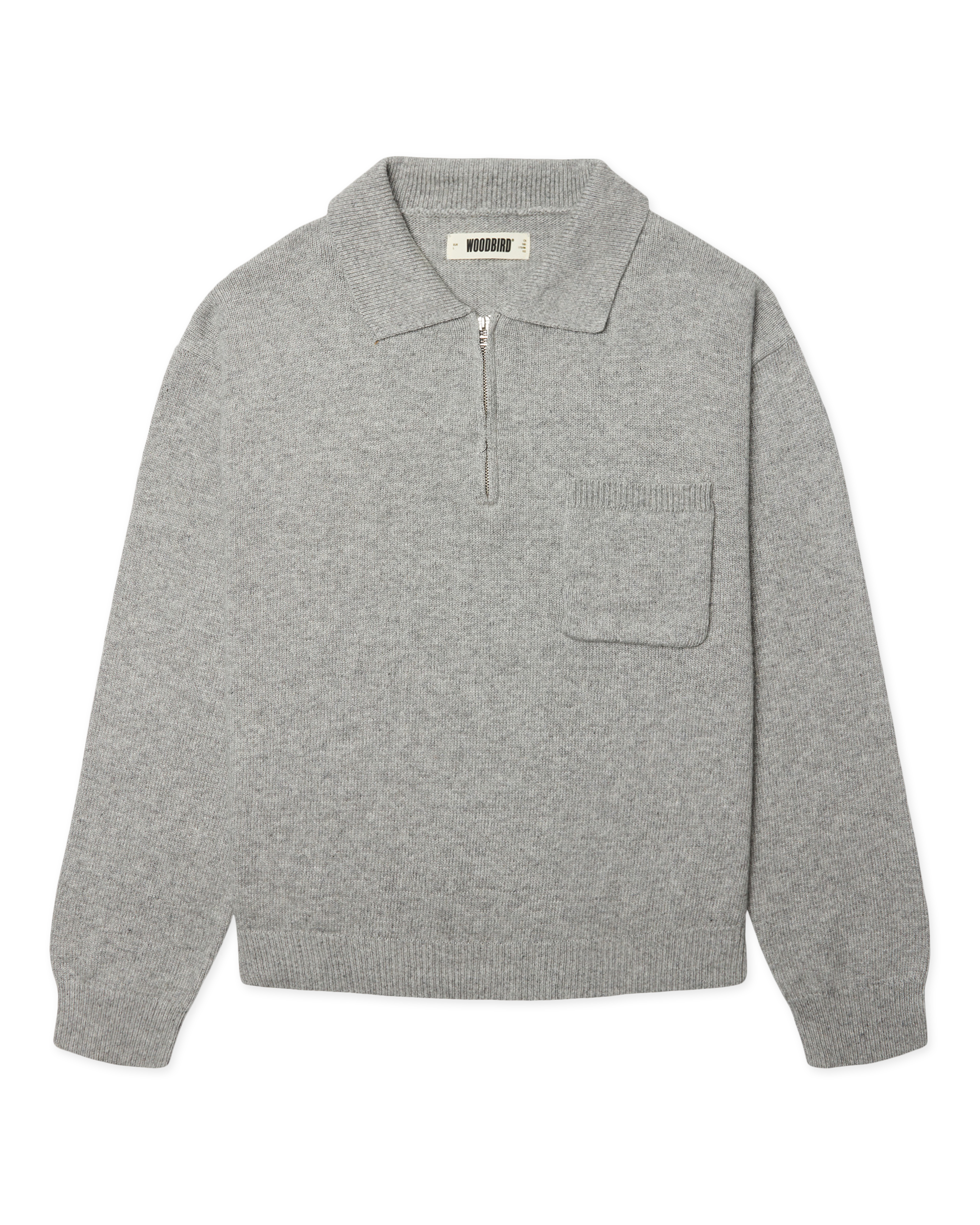 Kang 1/2 Zip Polo - Grey