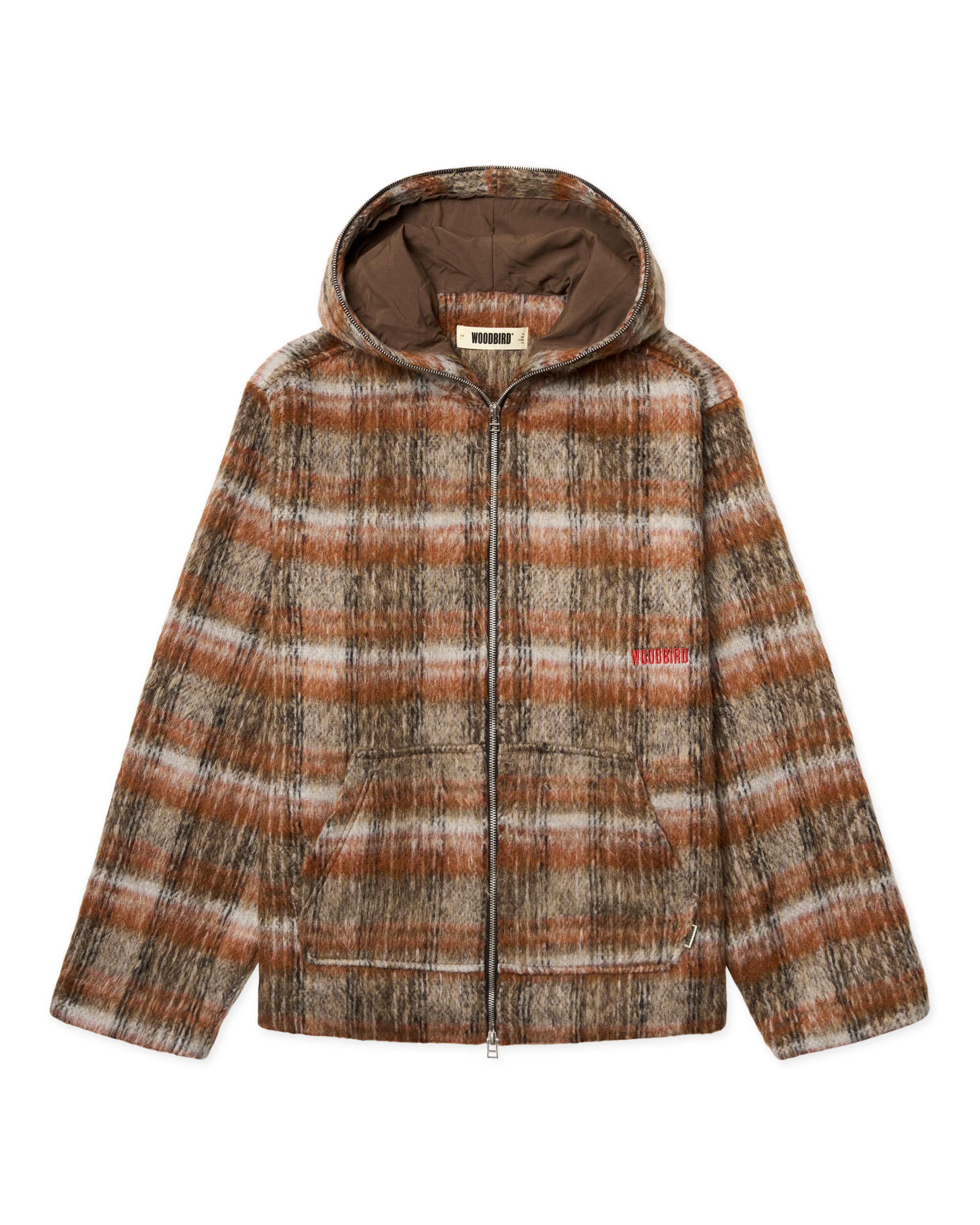 Sheng Zip Hoodie Jacket - Burnt Red-Sand