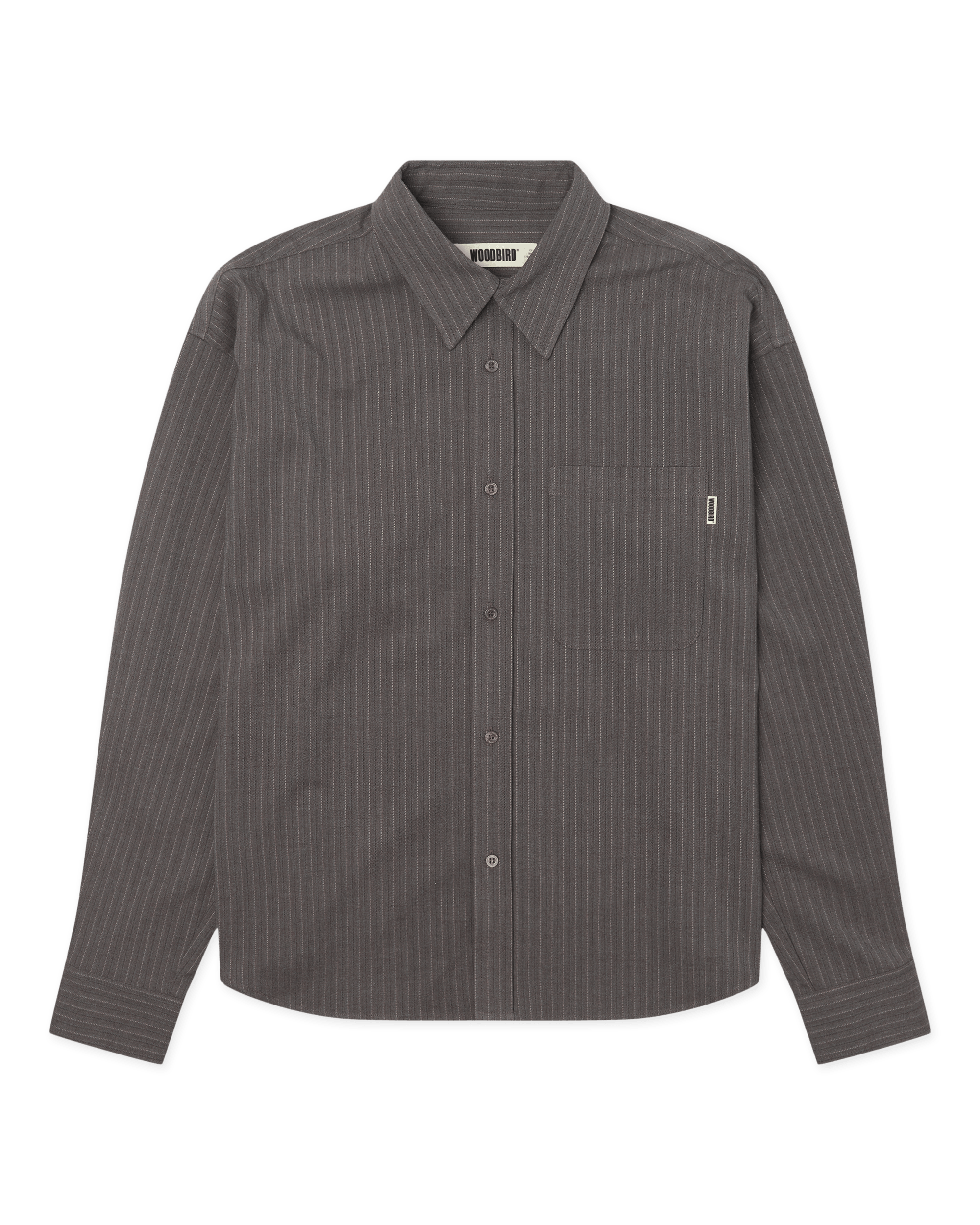 Xing HB Stripe Shirt - Dark Grey