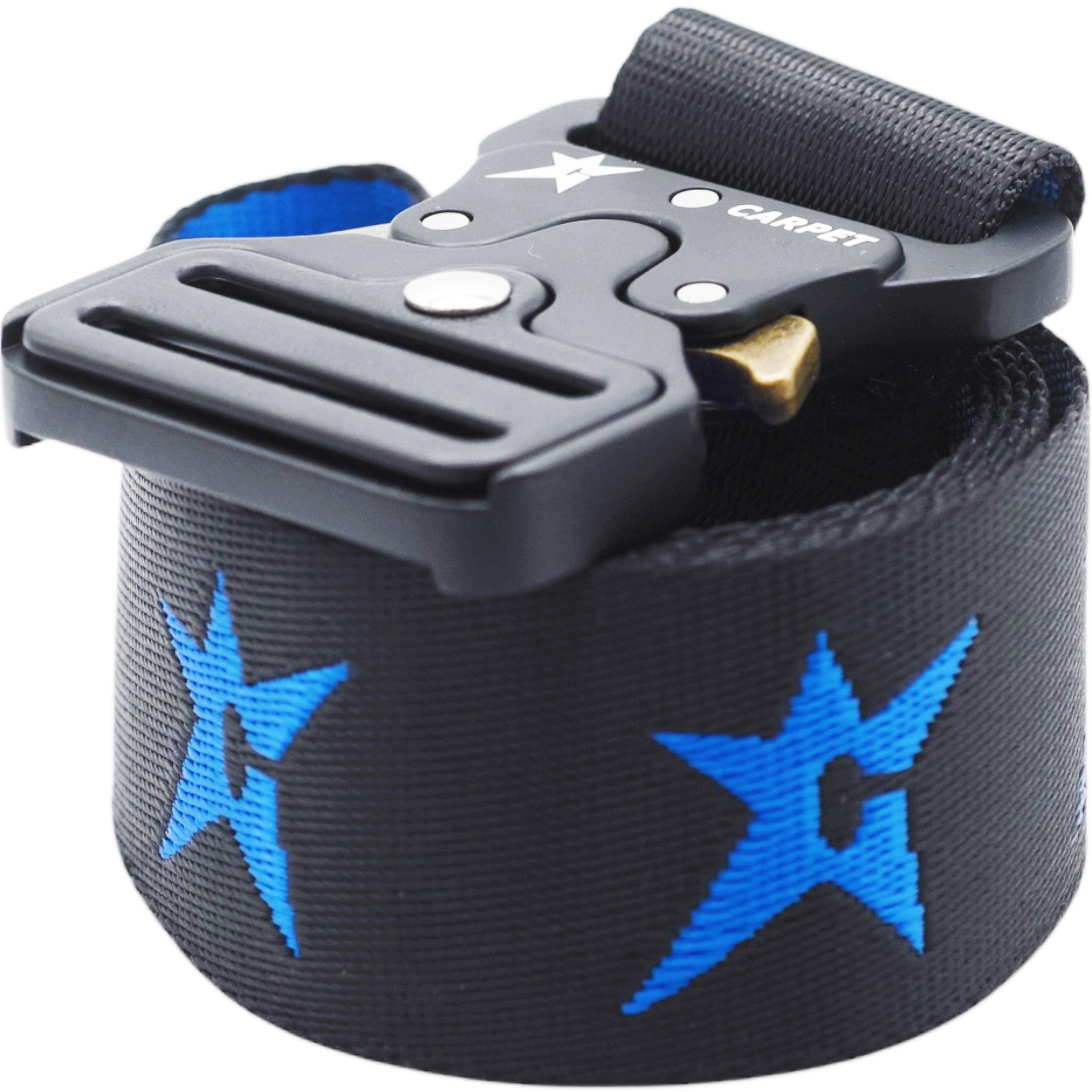 Ceinture tissée en tapis - Noir