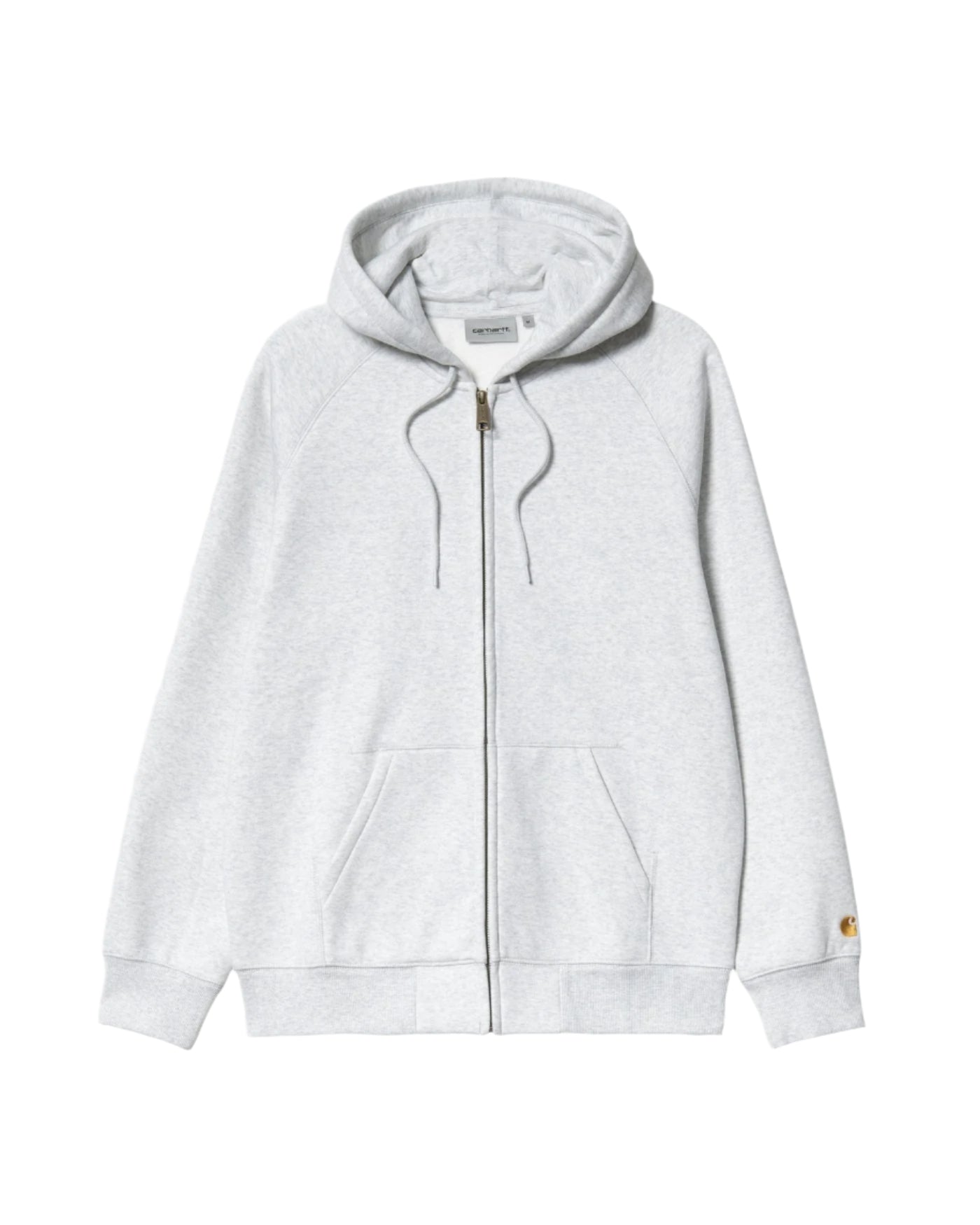 Heavy Chase Zip Hoodie - Ash Heather/Gold