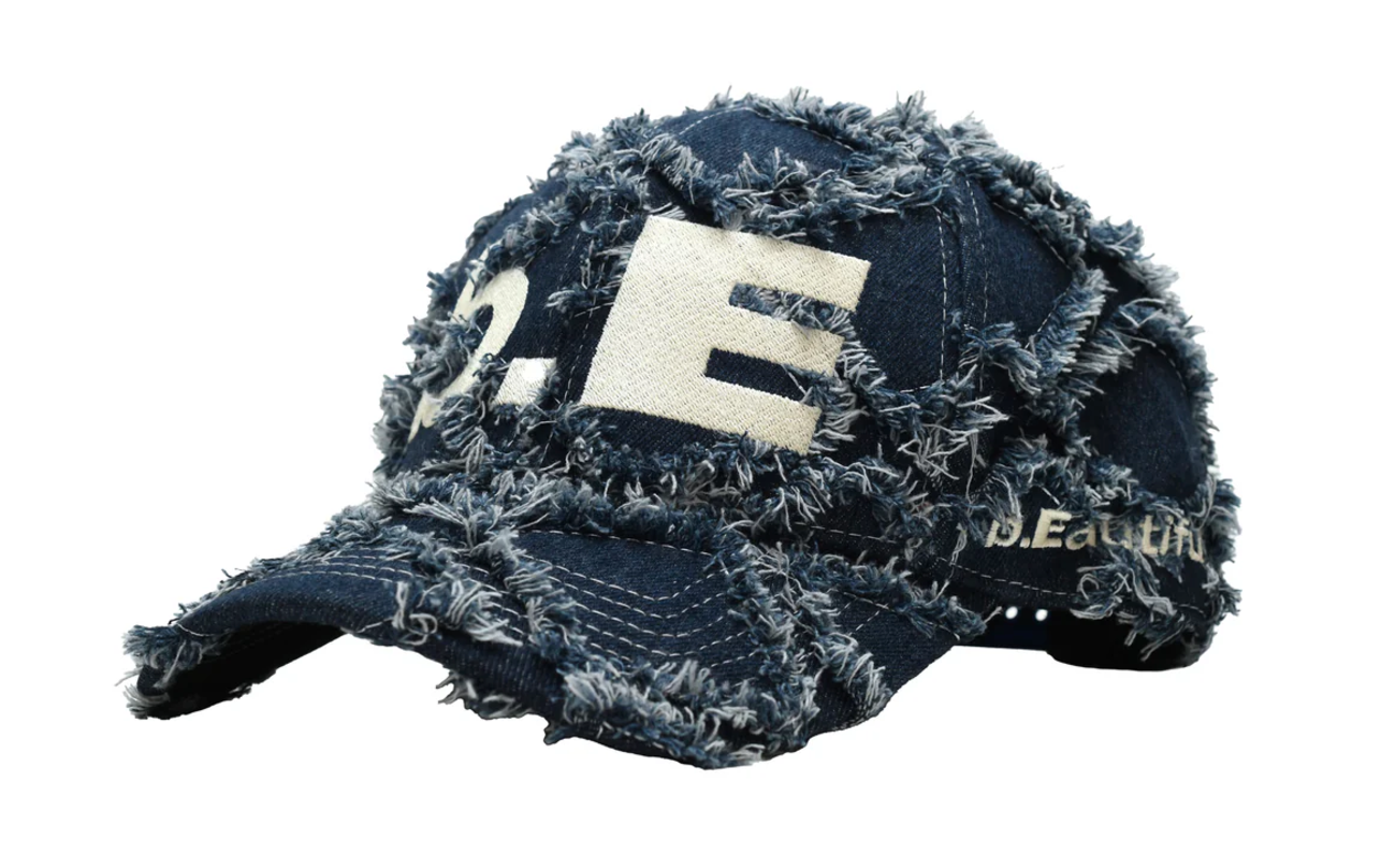 b.E Hat - Navy Diamond Denim