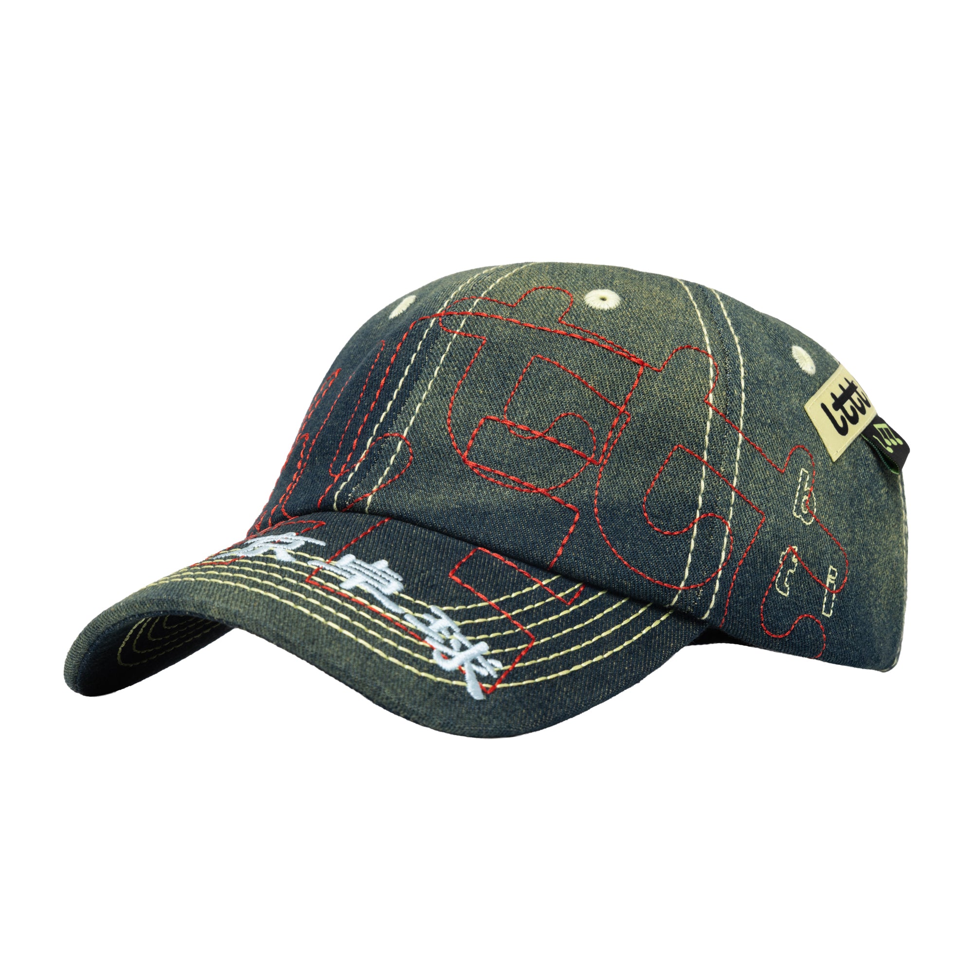 b.Eautiful x LTTT Vapor Hat - Fade Denim/Red