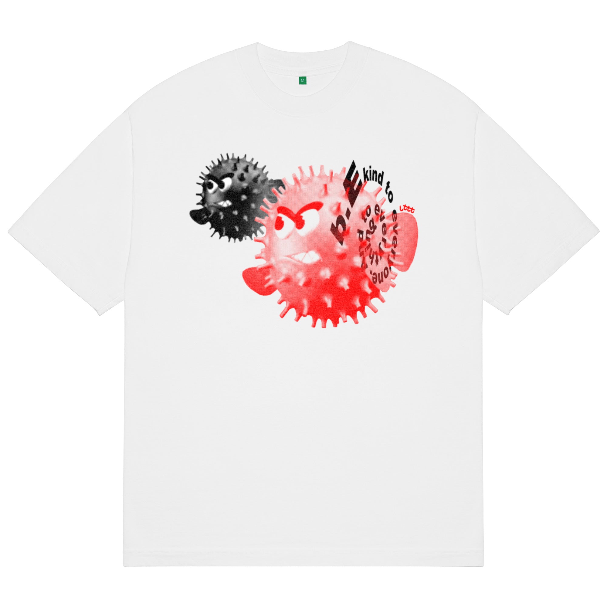 b.Eautiful x LTTT Puffy Fish T-Shirt - White