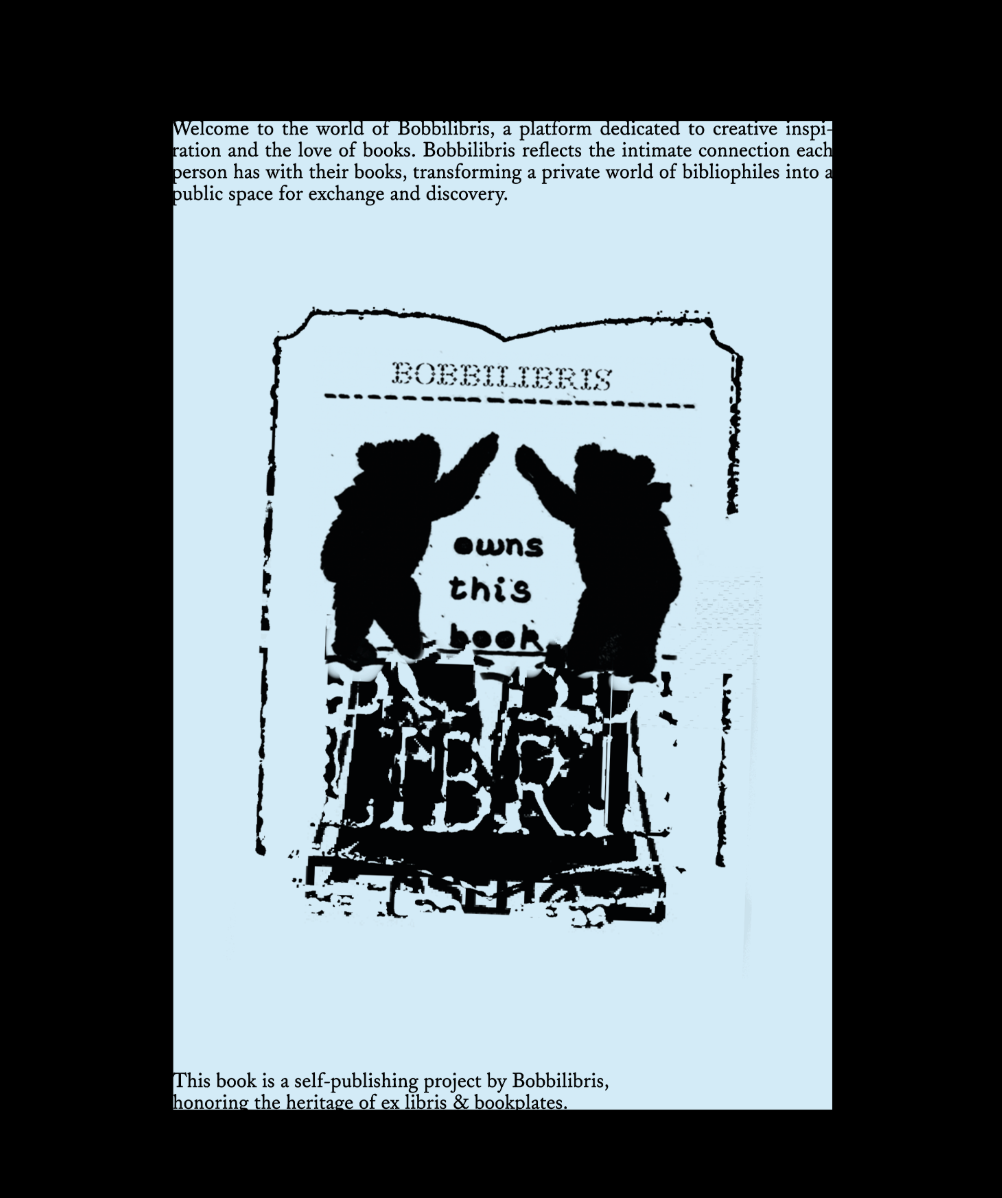 Cover of a book with black silhouette design and text on a light blue background