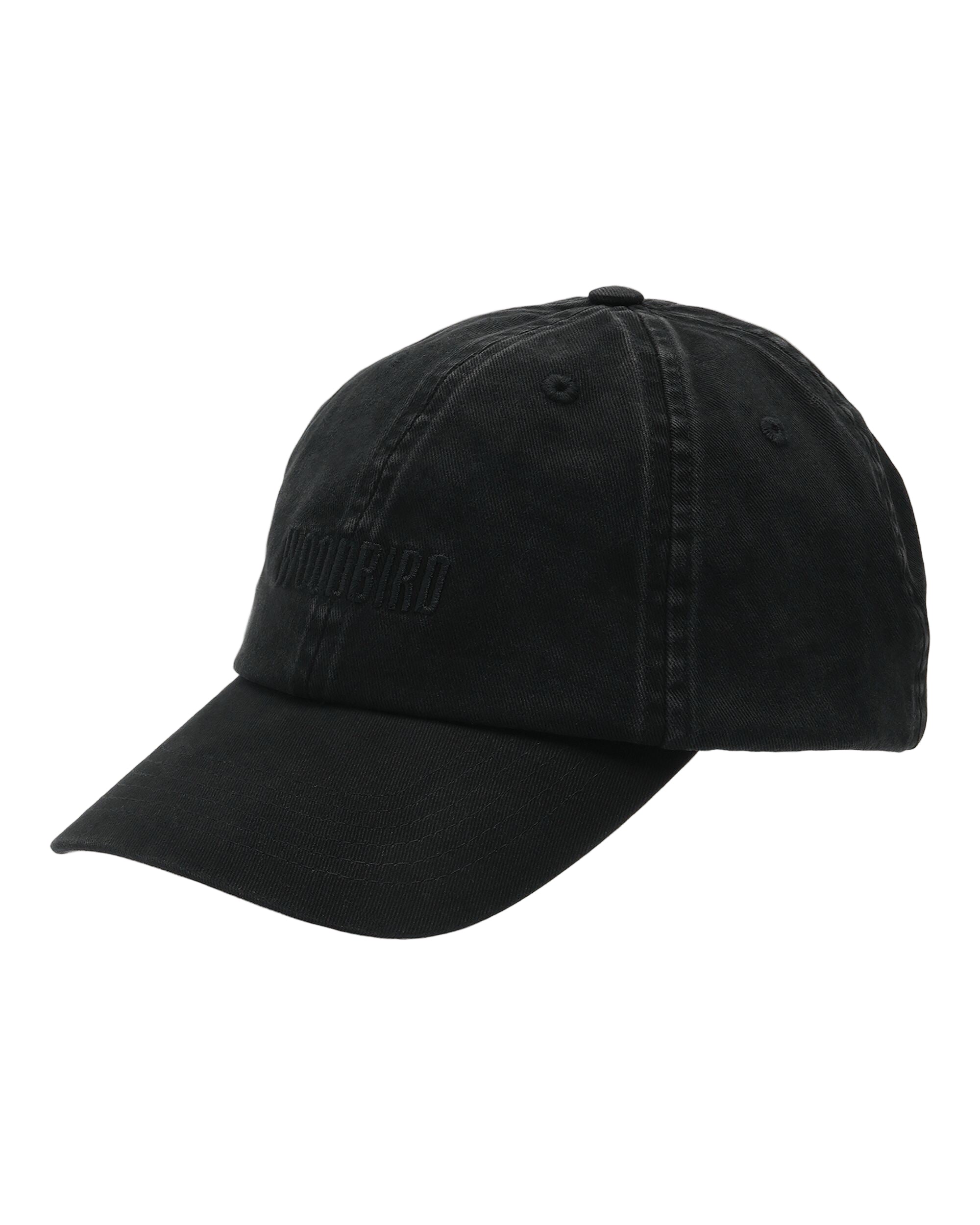 Black baseball cap on a whitee background