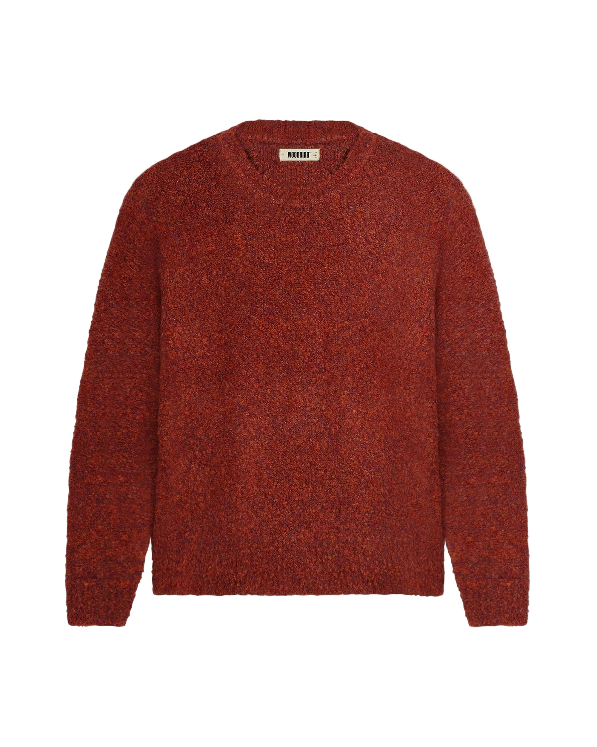 Red sweater on a whitee background