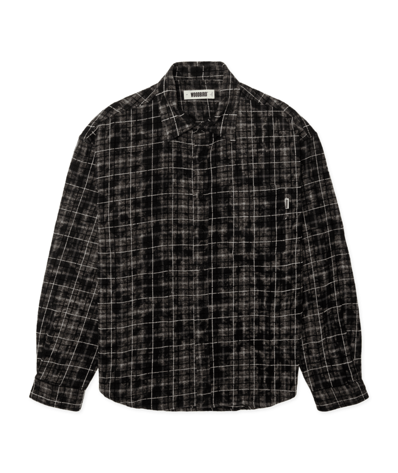 Jong Wash Check Shirt - Black/White