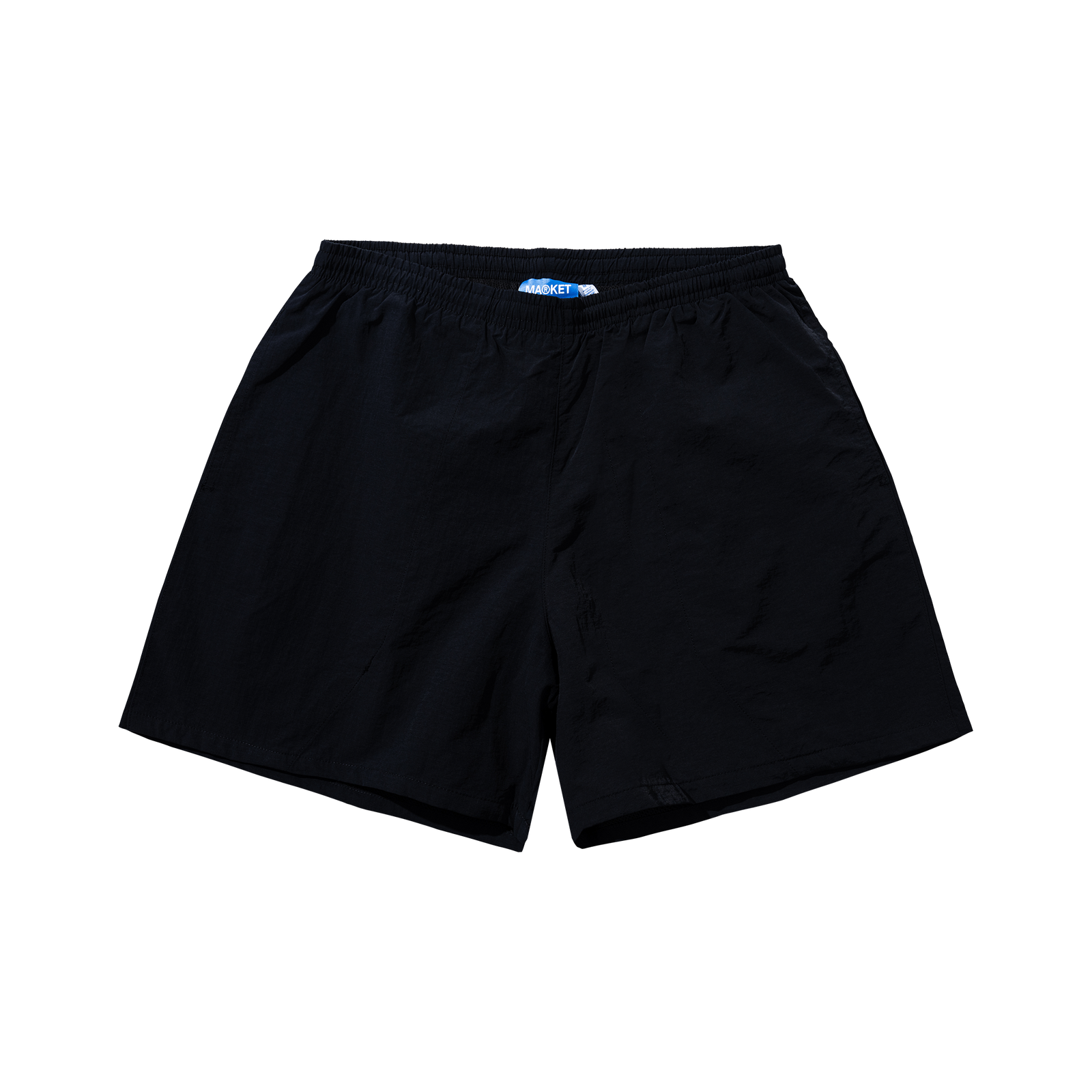 Black shorts on a white background