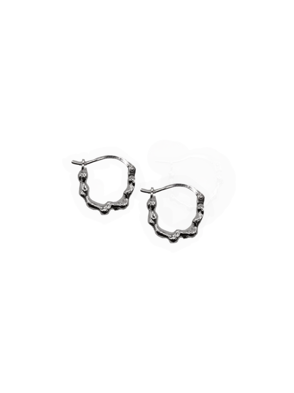 hand crafted in montreal by marmo. the blob hoop earings are available at lopez