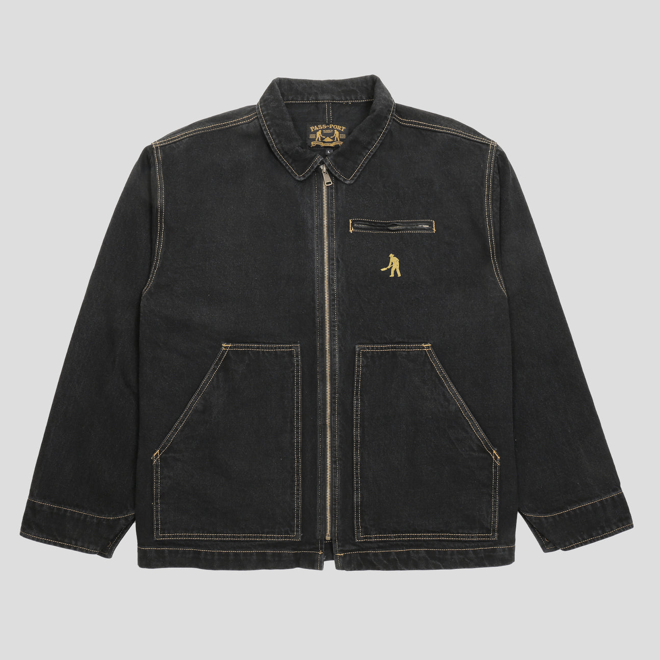 Workers Club Jean Packers Jacket - Washed Black