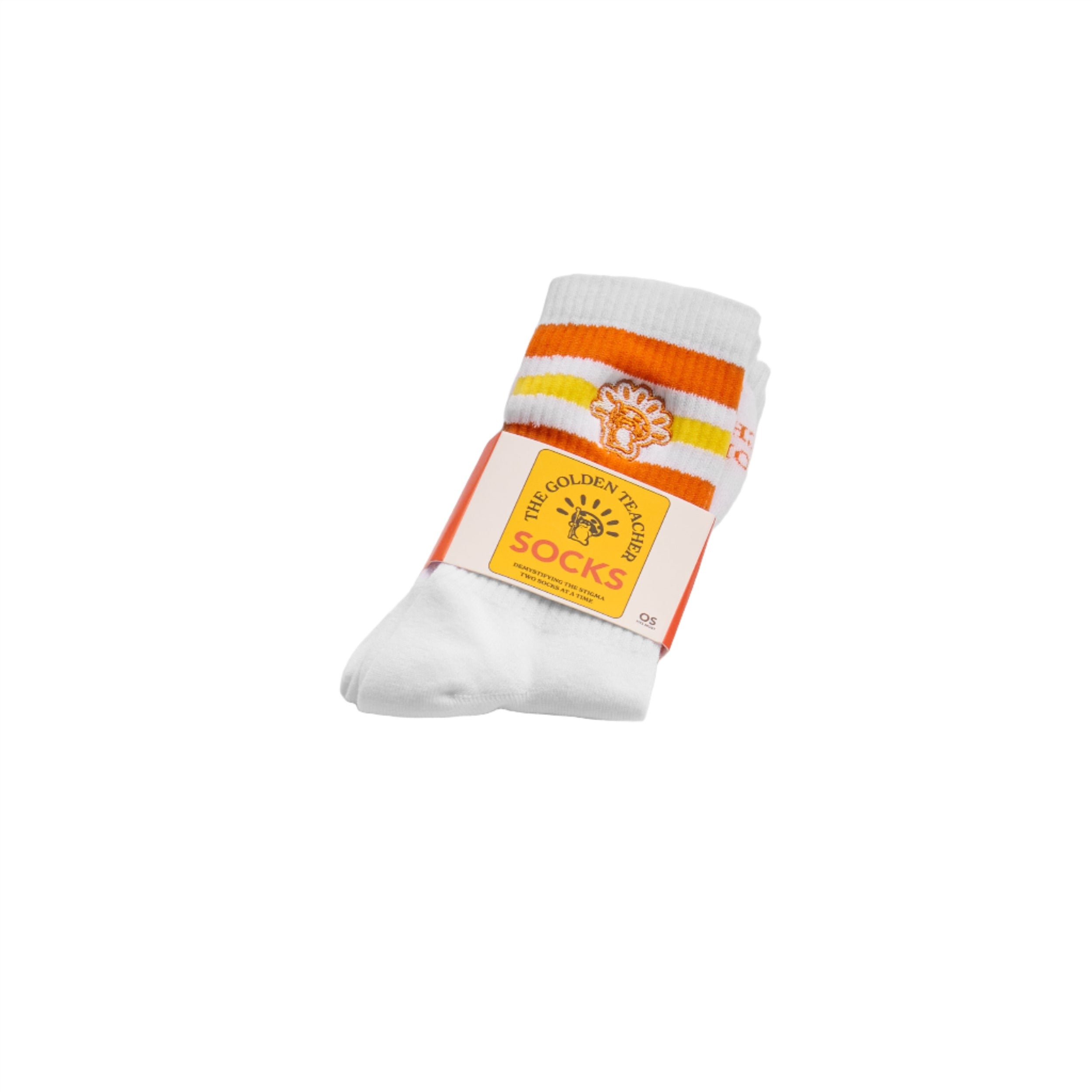 The Golden Teacher Retro Stripe Sock