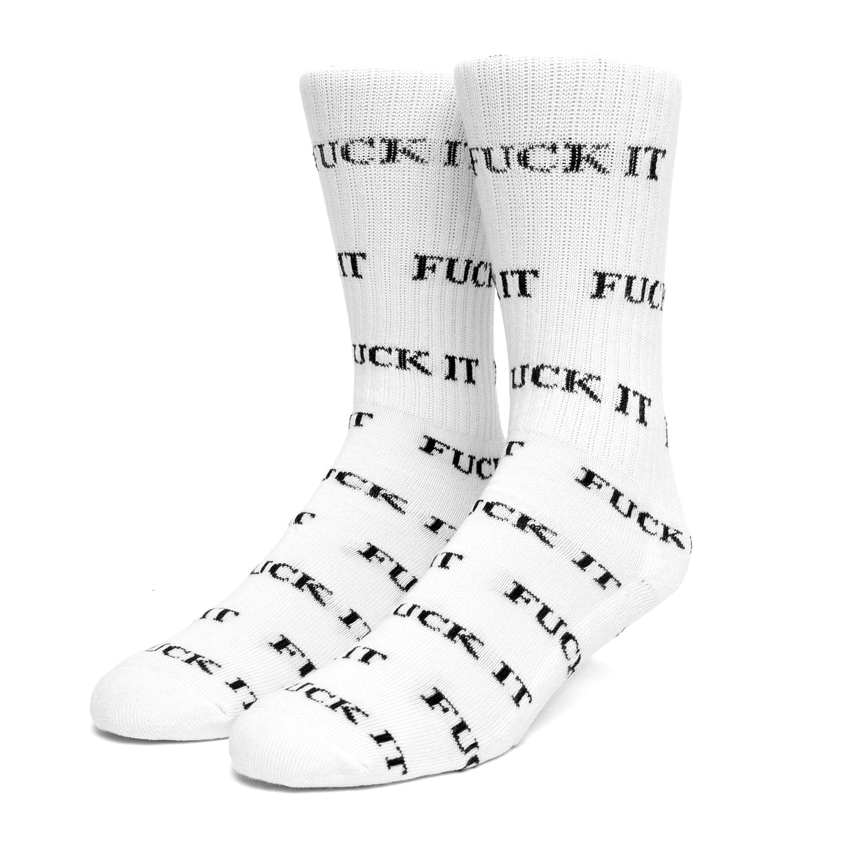 Fuck It Socks - White